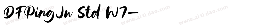 DFPingJu Std W7字体转换